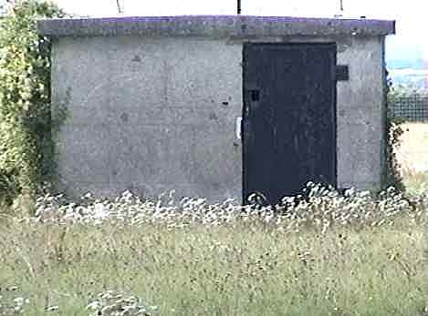 Concrete building in the compound