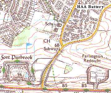 Crookhorn HAA battery - map