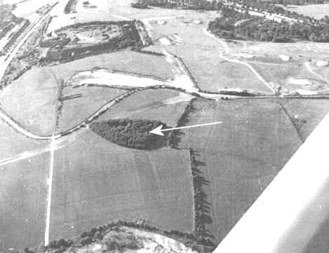 aerial photo of Dead Man's Copse