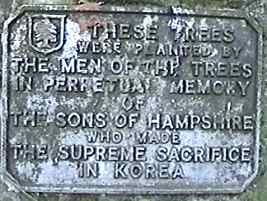 Close up of plaque