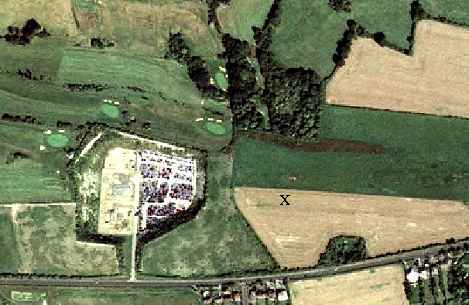 Aerial photo of site