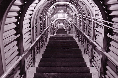 Stairs to exit