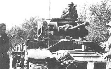 Valantine tank on Portsdown