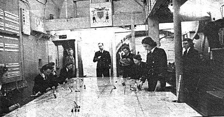 Naval plotting room