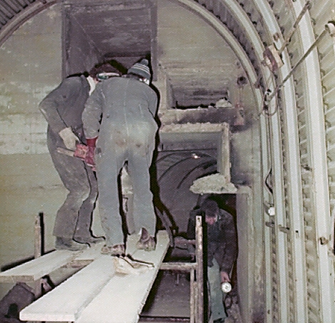 Cutting the exit doorway