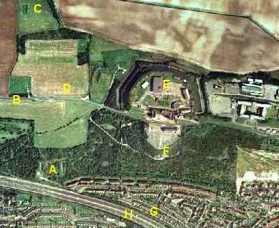 Aerial view of the Hillsley Road area